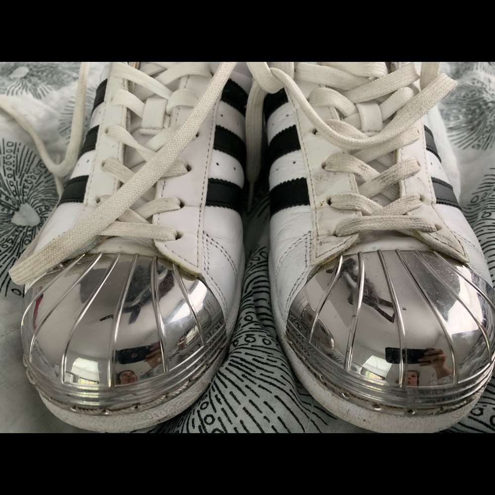 Adidas metal tipped superstar